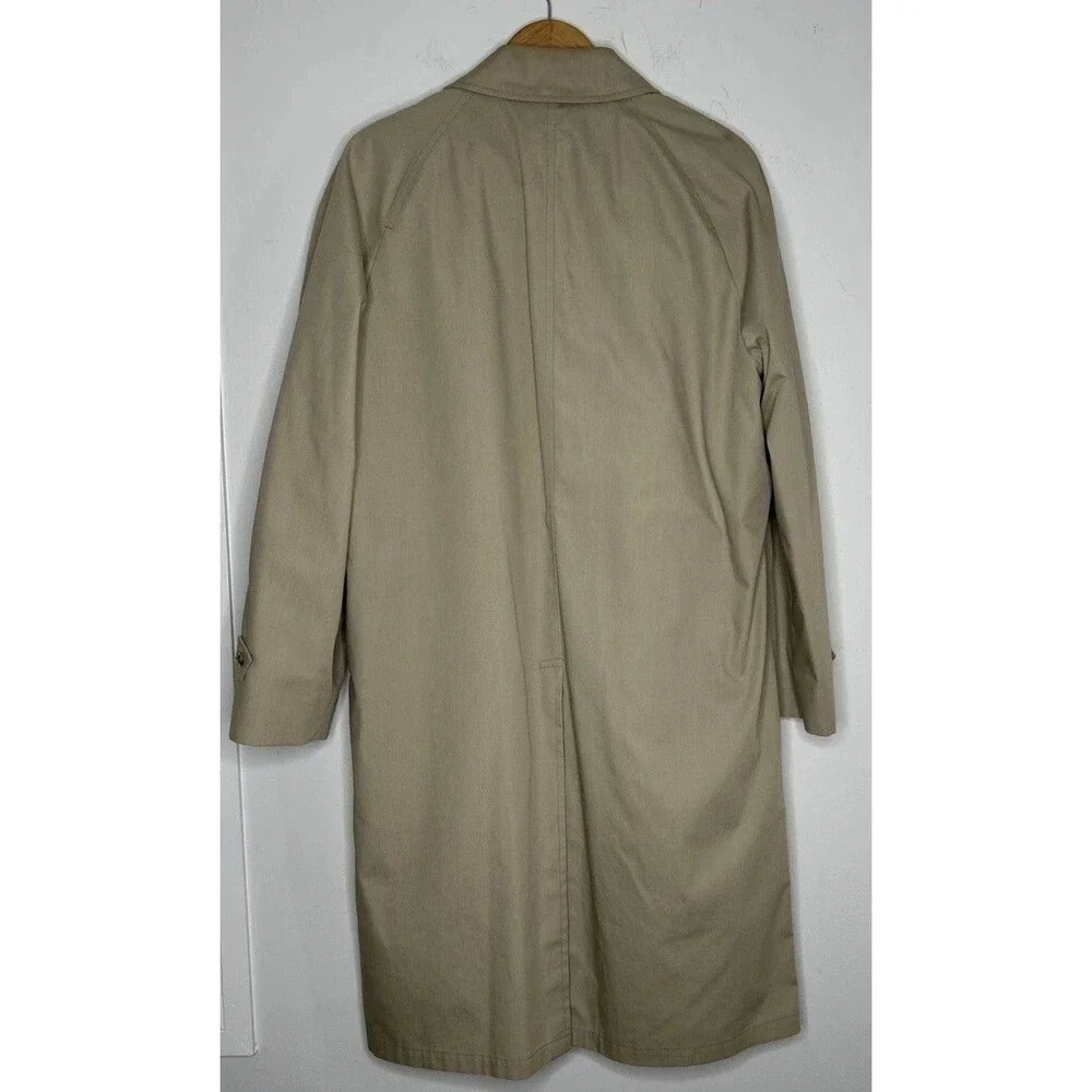 Vintage London Fog Maincoats Zip Out Liner Men's 42 Regular Trench Coat Winter